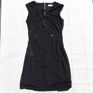 Calvin Klein Black Dress w/ Zipper Down Back!